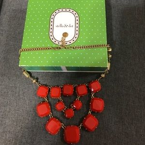 Stella & Dot Orange Necklace