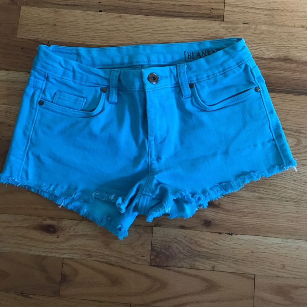 Blank NYC electric blue shorts