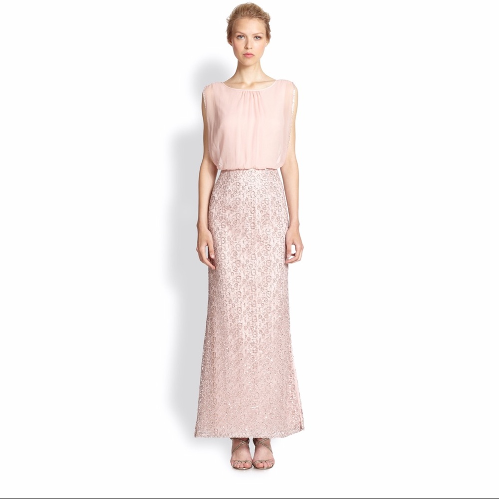 AIDAN MATTOX 🛍 Blush Gown Sz 8