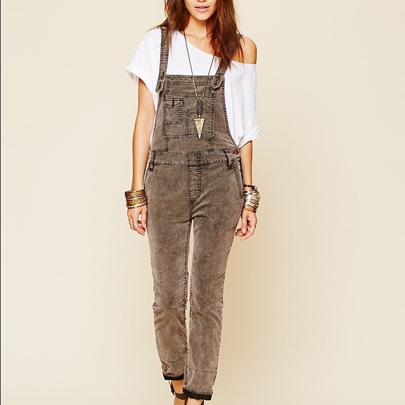 free people corduroy overalls