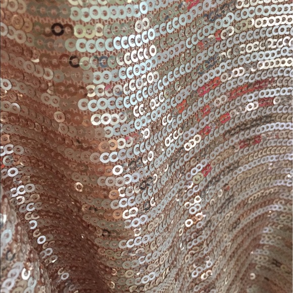 Skies Are Blue Juniors Rose Gold Dress - Picture 3 of 4