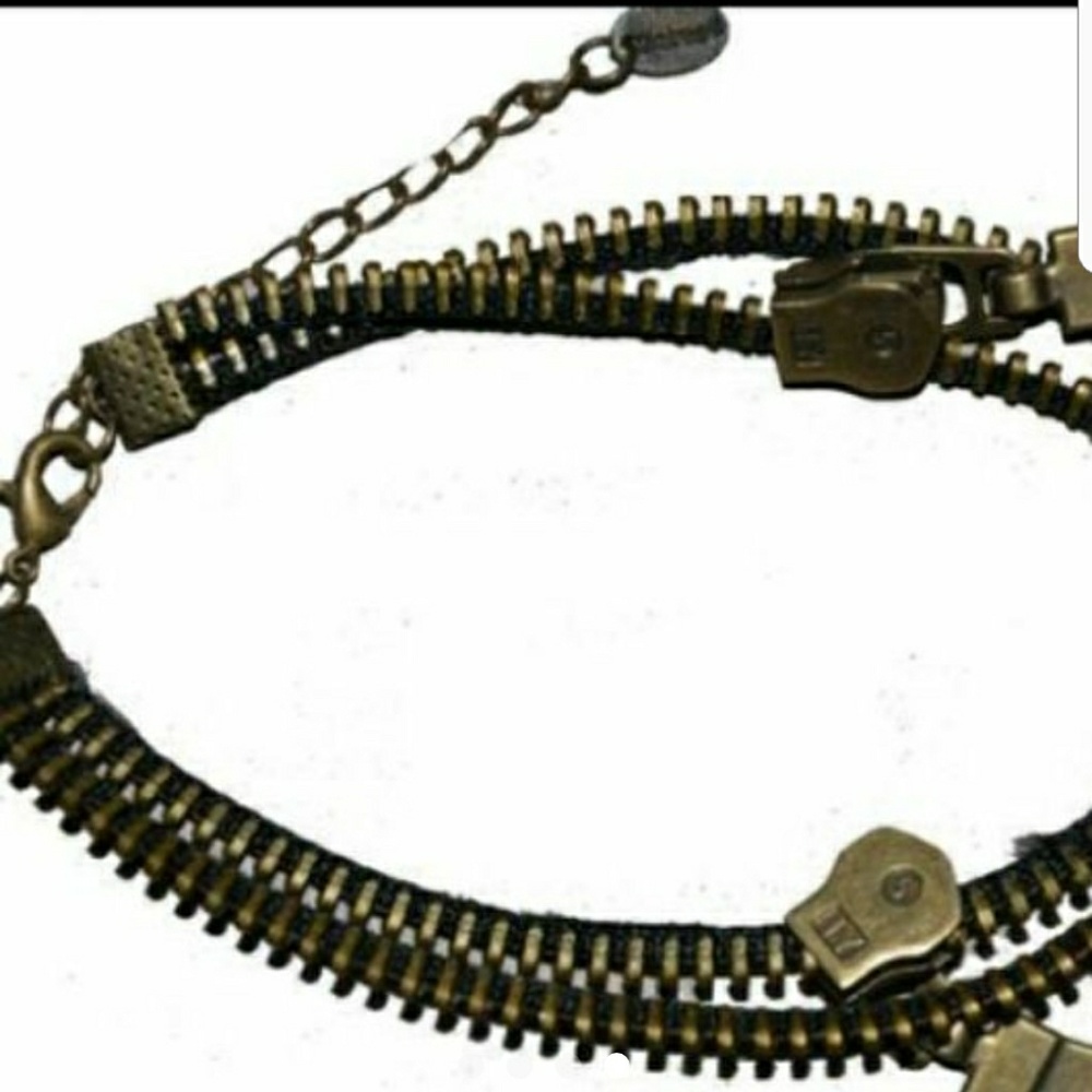 Antique bronze zipper anklet Jewelry New - Picture 4 of 4