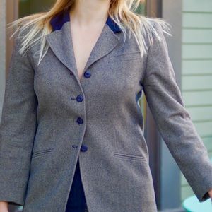 Vintage Pendleton Beige/Navy Tweed Riding Jacket