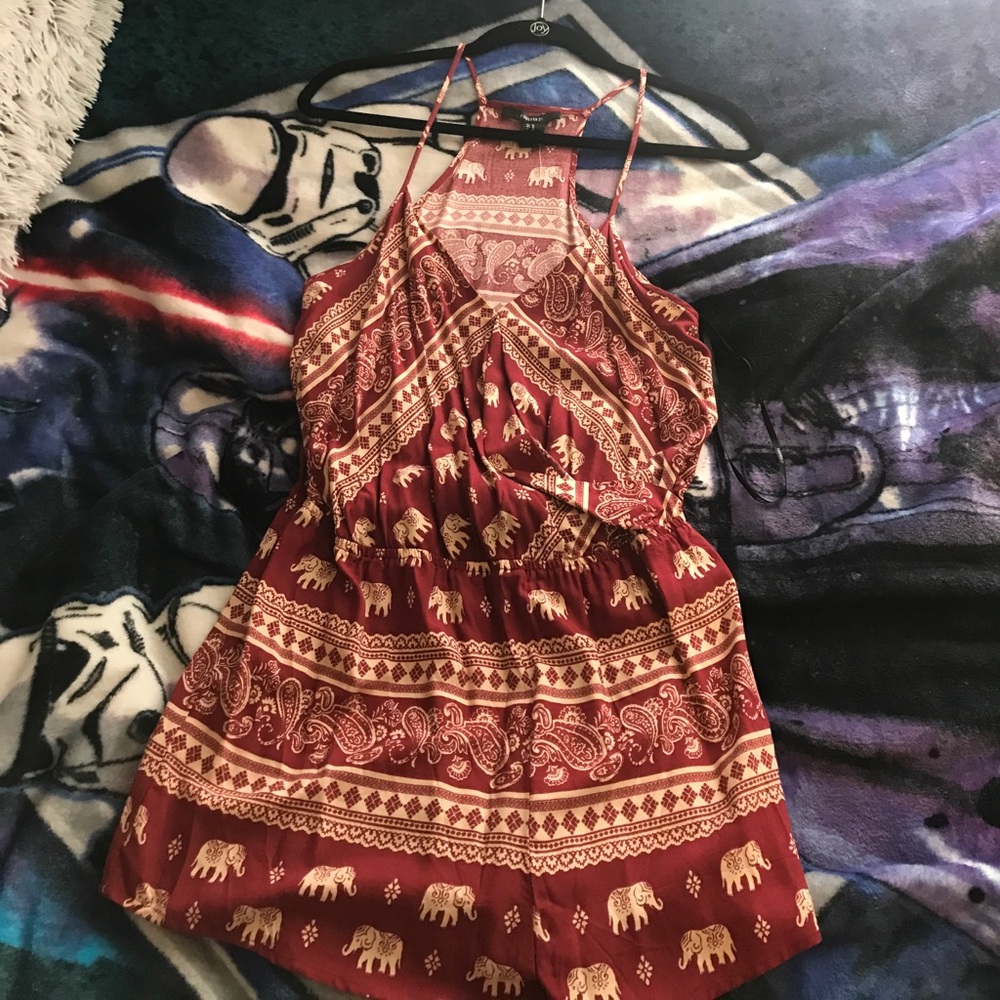 Spaghetti strap romper