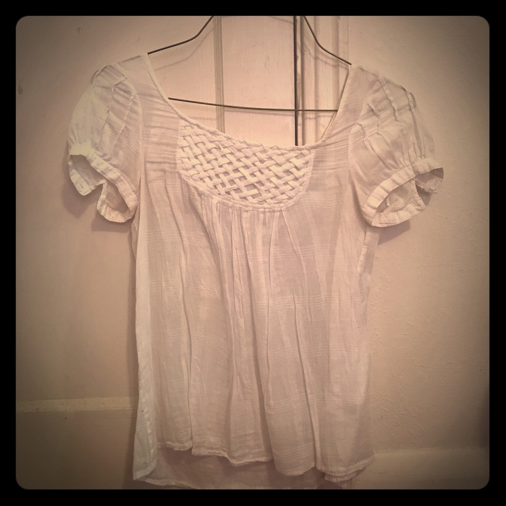White linen top