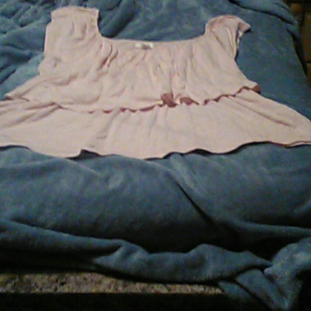 Pink tiered shirt