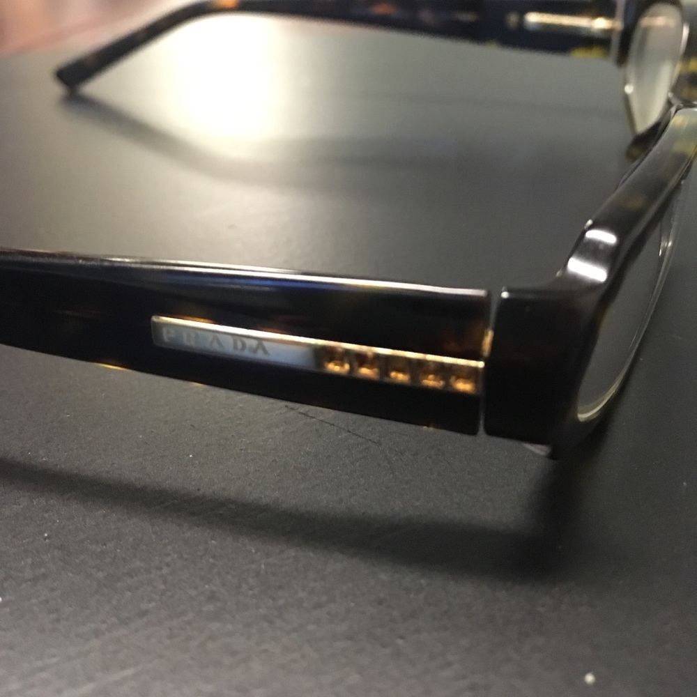 Prada eyeglasses with crystals