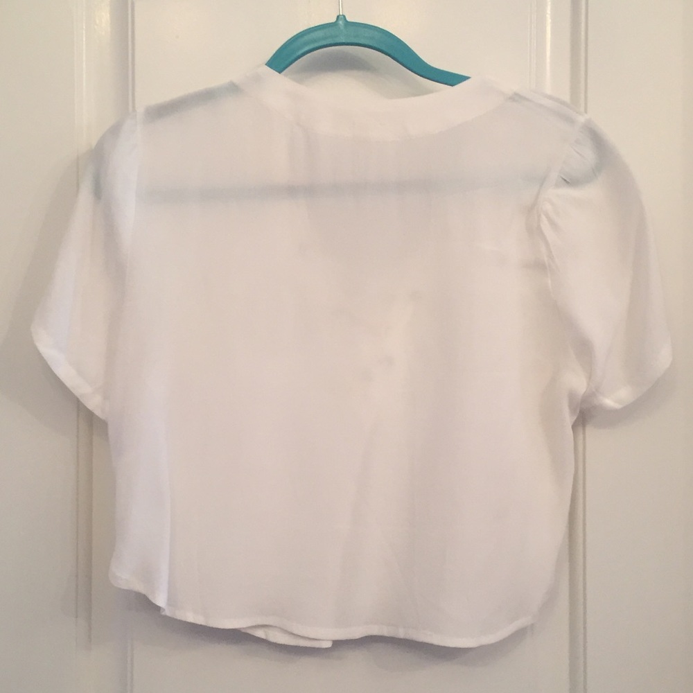 Lace up sheer top! - Picture 3 of 5