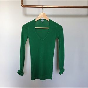 Splendid Long Sleeve V-Neck Tee