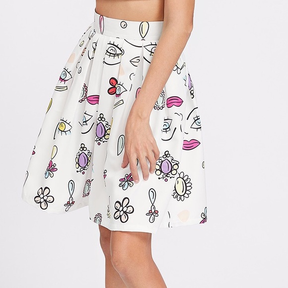 ⬇️SALE✅HP✅Girly&Flirty SKIRT high waist pleat - Picture 6 of 7