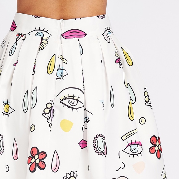 ⬇️SALE✅HP✅Girly&Flirty SKIRT high waist pleat - Picture 2 of 7