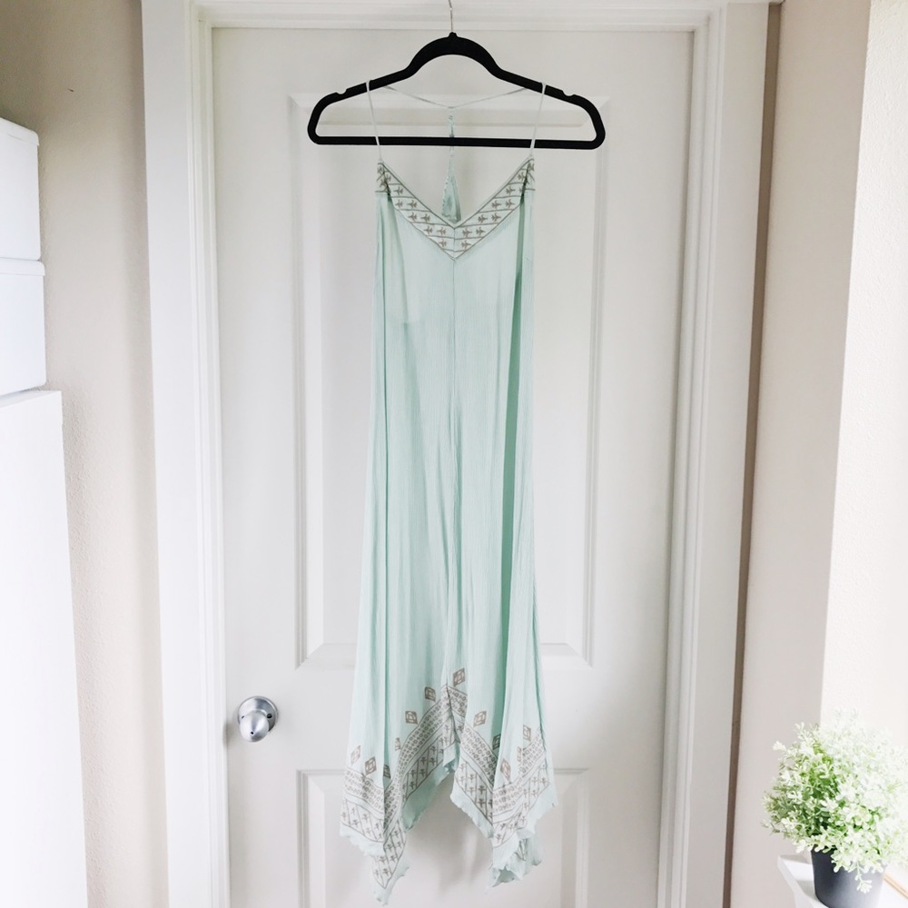 SALE • Mint Linen Dress
