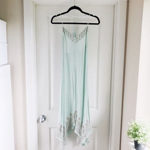 SALE • Mint Linen Dress