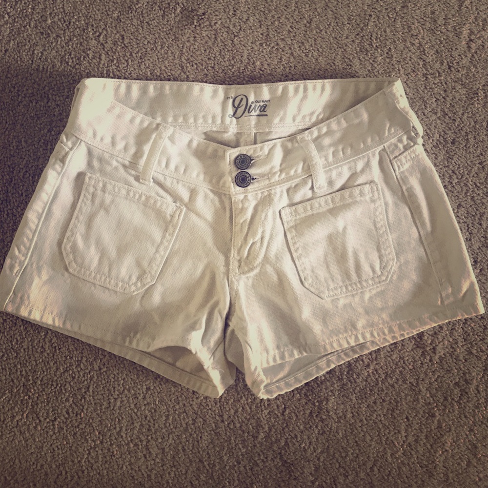 White Denim shorts