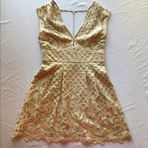 Free People Lacey dress Size 2 Ivory / Beige