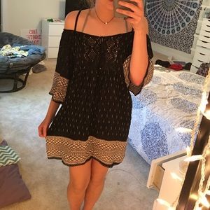 off the shoulder dress