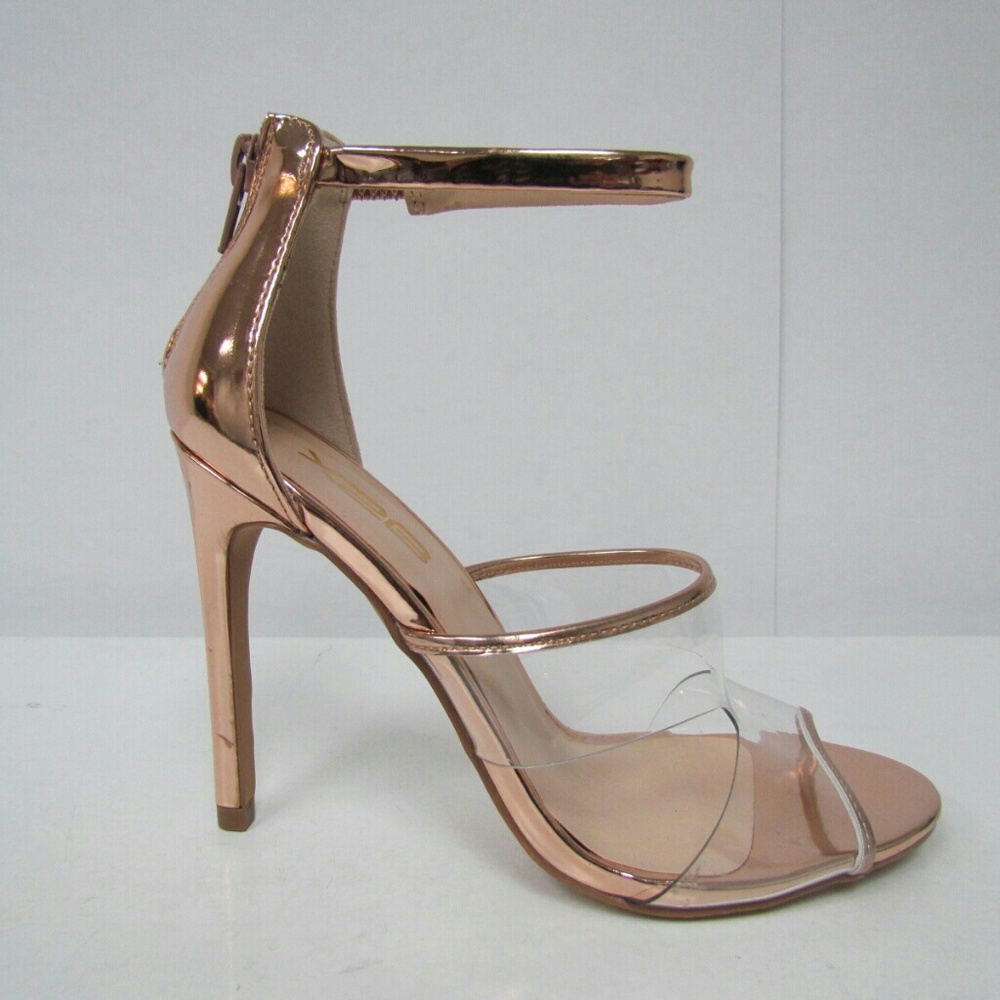 Sexy Rose Gold/Clear Sandals