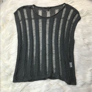 [Eileen Fisher] Gray Short Sleeve Sweater