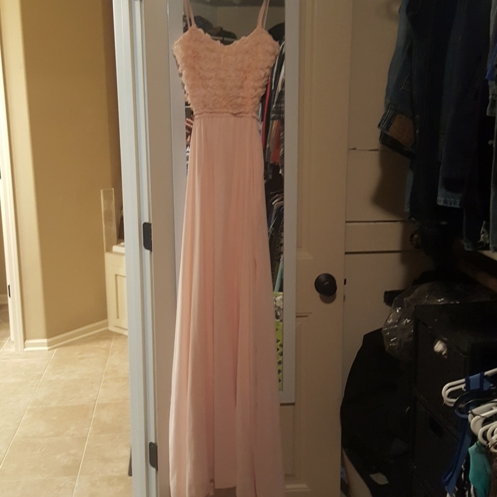 Light pink maxi dress