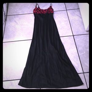 Opera House Fitted Silky Long Dress