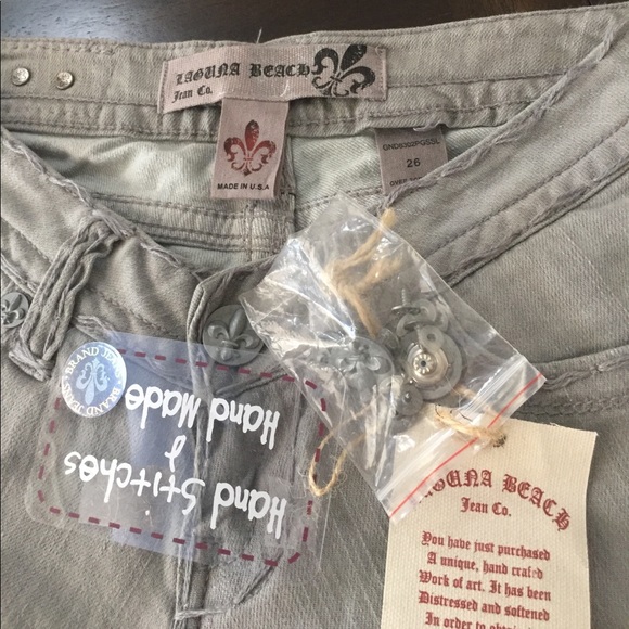 🛑SOLD🛑Gray slim fit Laguna beach jeans - Picture 6 of 6