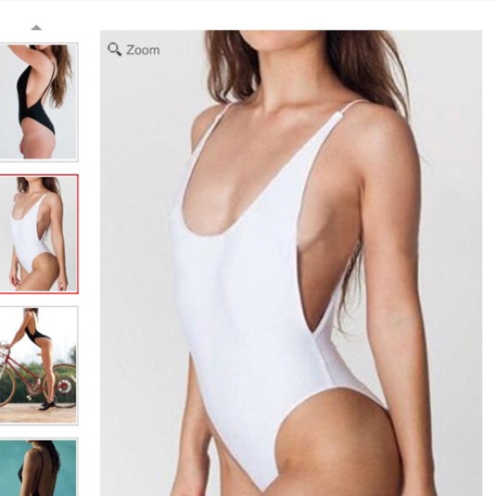 Sexy backless white one piece swimsuit
