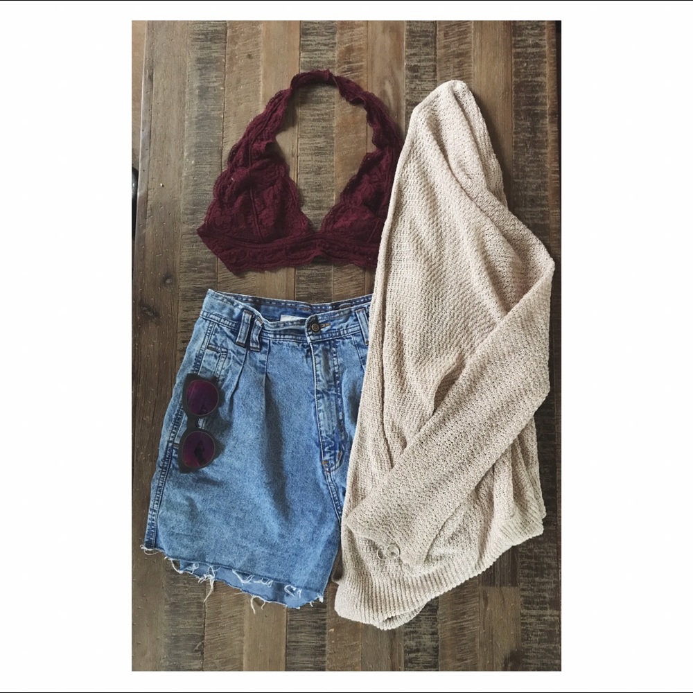Vintage High-Waisted Denim Shorts (Bin Blais)