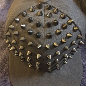 Black Spiked Snapback