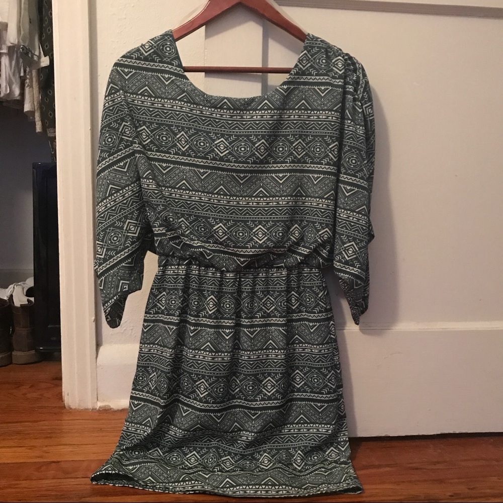 Geometric Print Dress