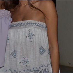 Free People strapless top !!