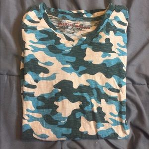 Camo V Neck