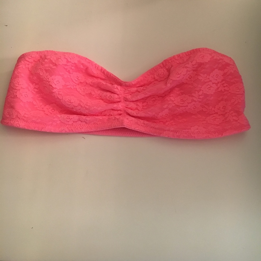 Lace bandeau- PINK S