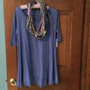 Free People Tunic Perriwinkle Blue- Size Small.