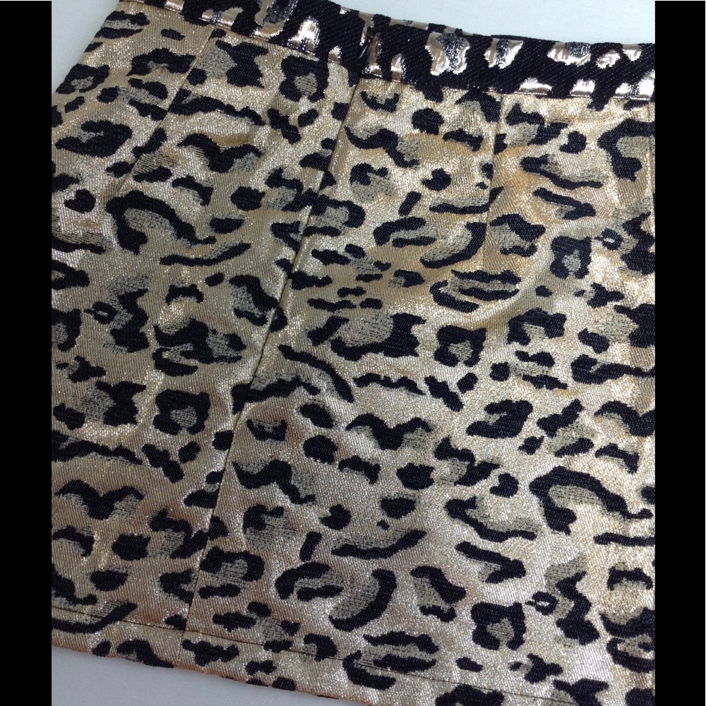 $68 TOPSHOP metallic embroidered cheetah print - Picture 4 of 5