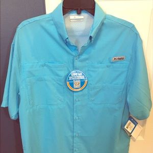 Men's Size Small Columbia PFG S/S Shirt.