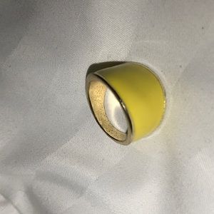Yellow and gold ring