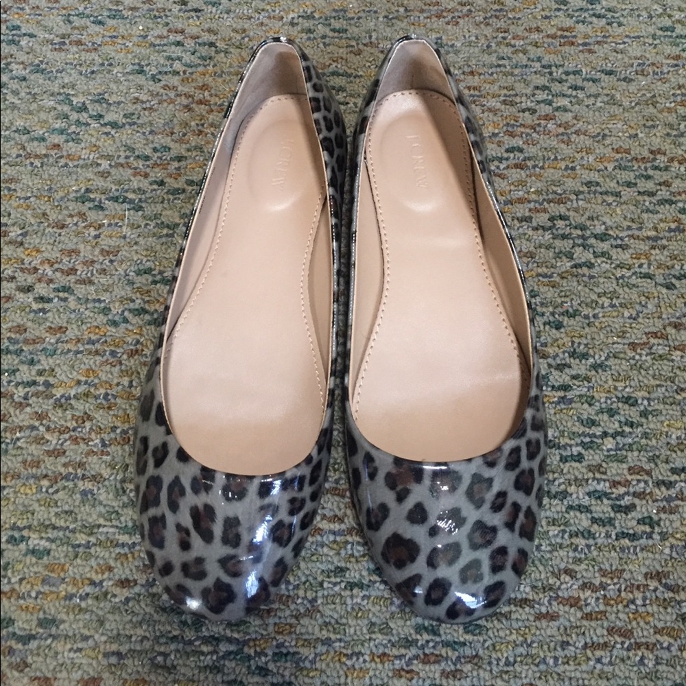 J. Crew leopard cheetah print flats size 7