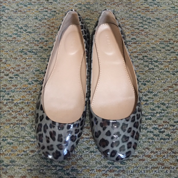 J. Crew leopard cheetah print flats size 7 - Picture 1 of 5