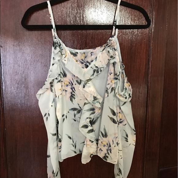 Charlotte Russe Tops - Charlotte Russe Floral Cold Shoulder Top
