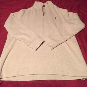 NEW polo quarter zip sweater