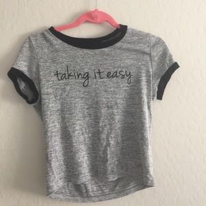 Taking it easy crop top