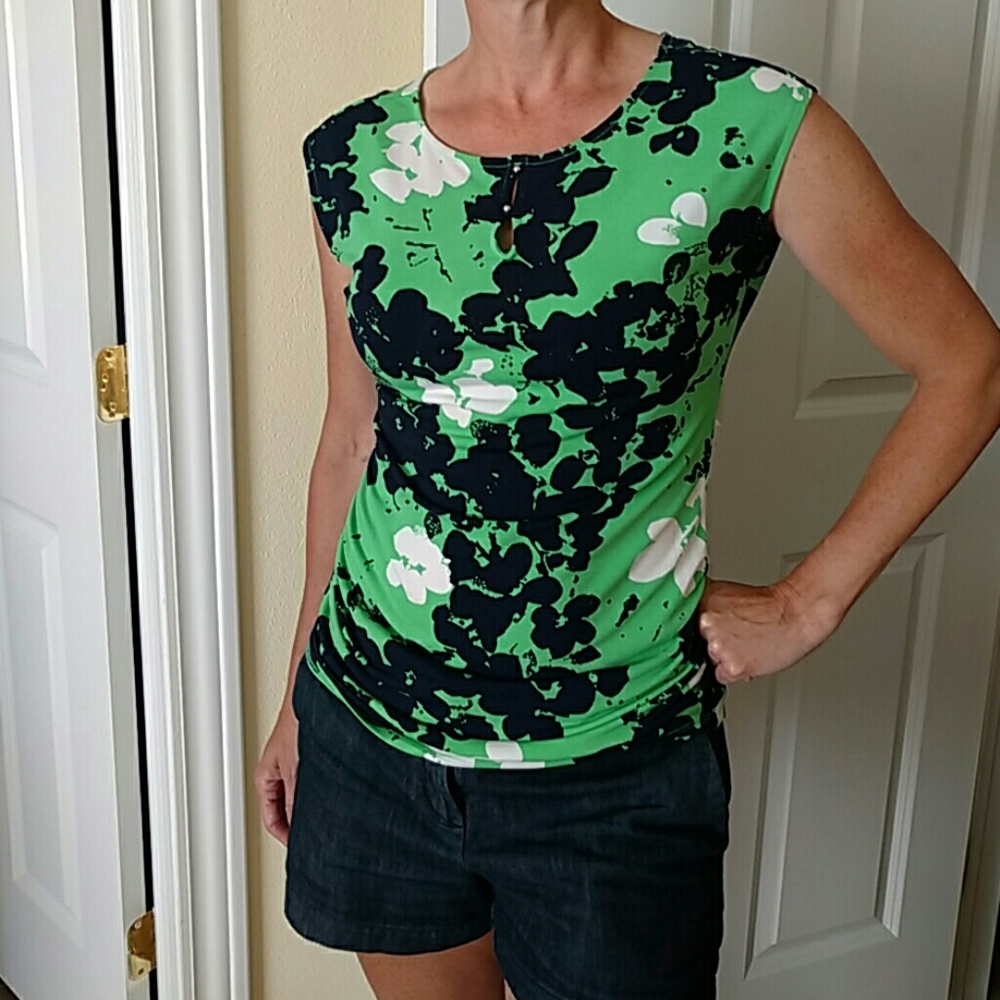 New York & Company Floral Shirt