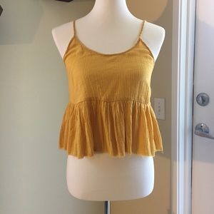Yellow flowy tank