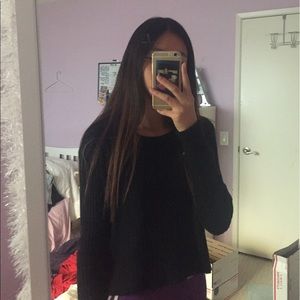 Brandy Melville Ribbed Long Sleeve Top