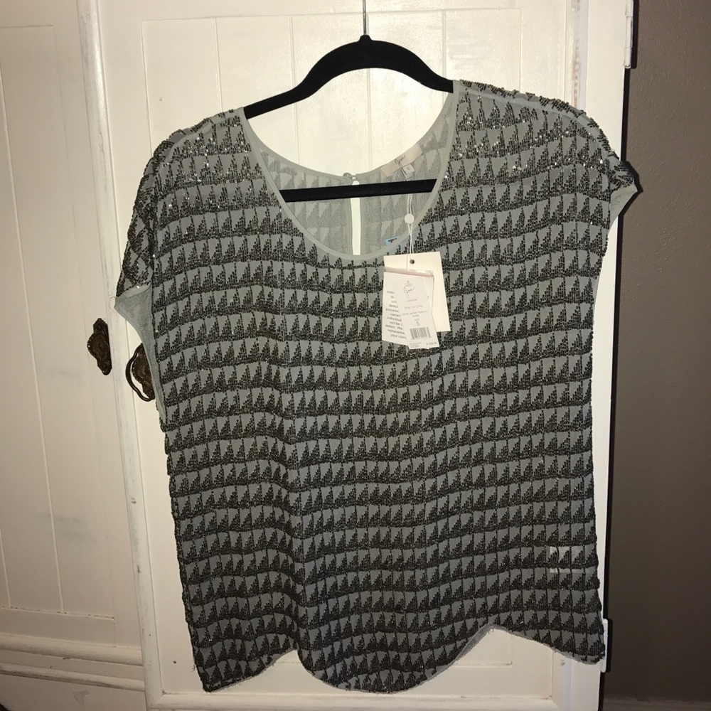 NWT joie fully beaded top gorgeous