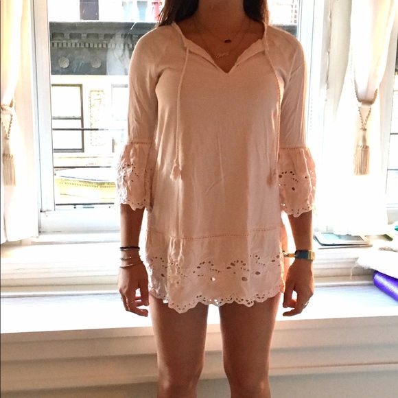 ❌SOLD❌ Forever 21 Light Pink Flowy Dress - Picture 6 of 7