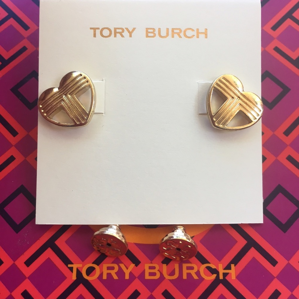 Tory Burch Adeline Fret ♡ Stud Earrings