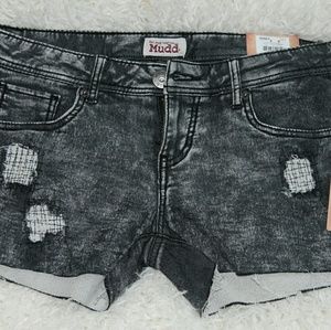 Brand new  Mudd distressed jean shorts