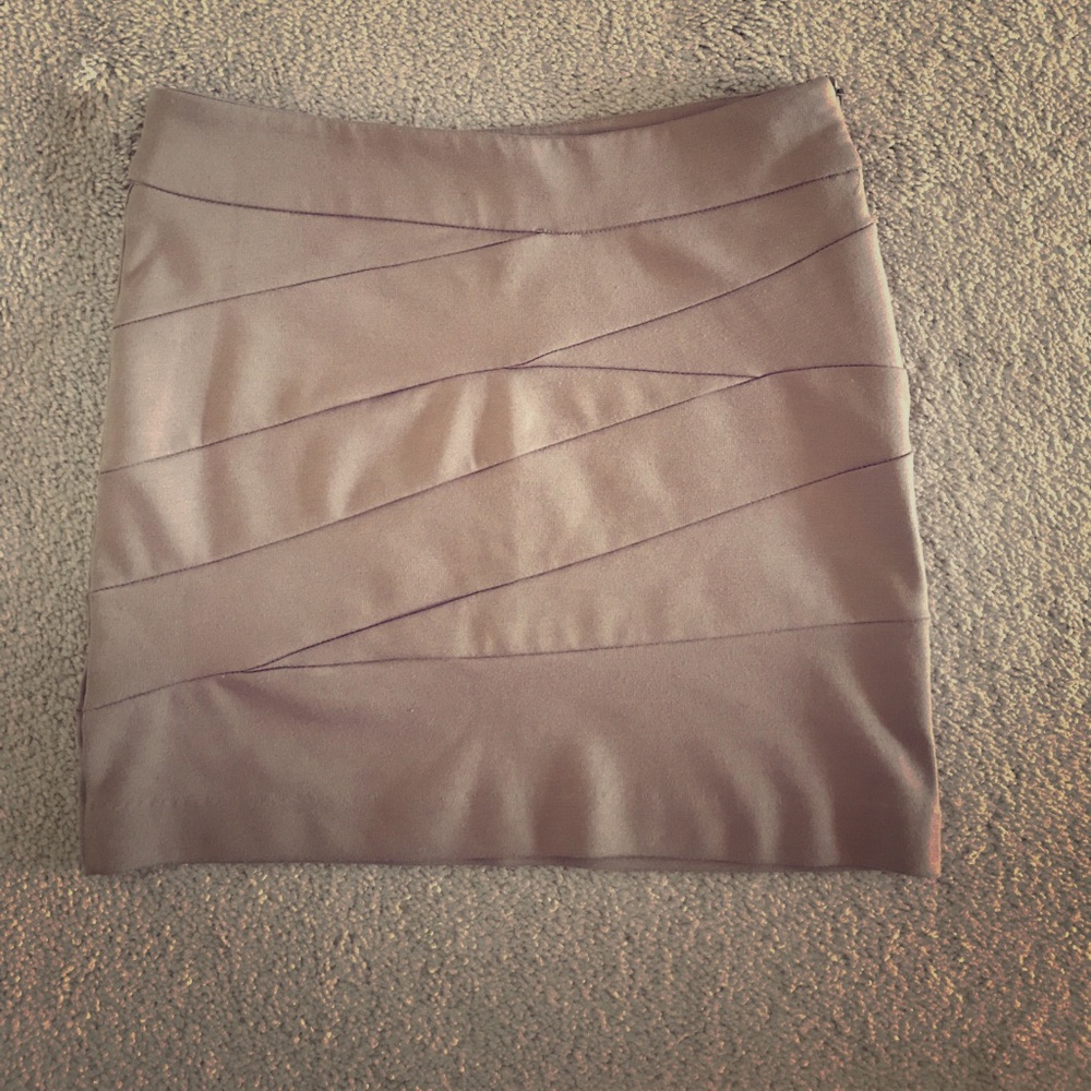 Taupey bandage mini skirt