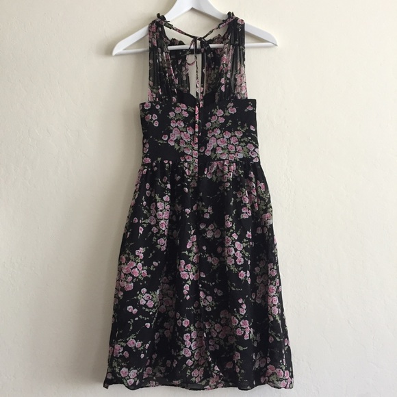 Floral built in bra strappy dress - Picture 3 of 5